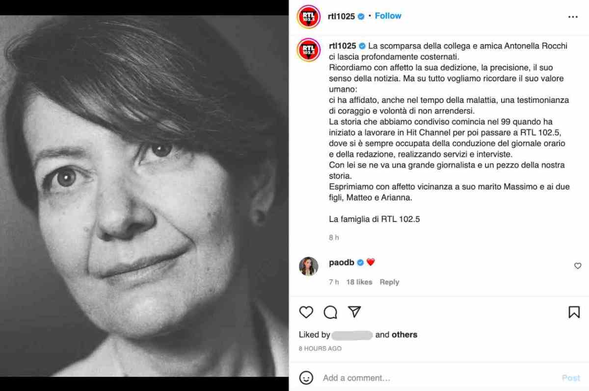 Morta la giornalista italiana